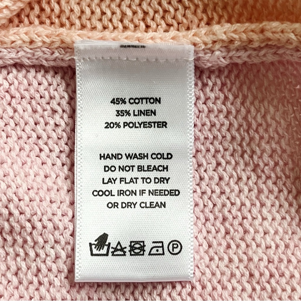 Lila P Cotton Blend Color Block Sweater - Picture 5 of 5